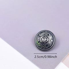 10pcs Vintage British College Style Metal Buttons for Clothing Shirt Coat Jacket