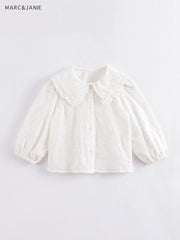 MARC&JANIE Girls Cotton Casual Button Down Blouse