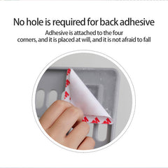 DIY Hole Board Wall Shelf Hooks Self-Adhesive Storage Rack