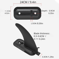 Large Fin for Surfboard SUP Snap-On Detachable Surfboard Tail Fins