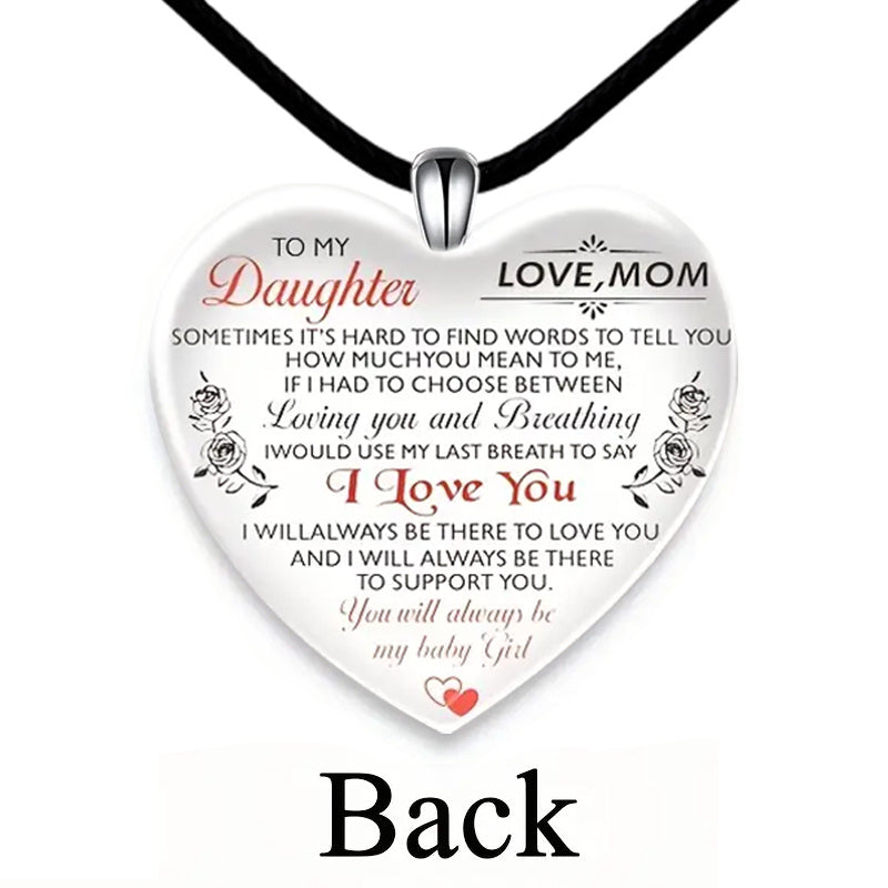 Heart Shaped Crystal Pendant Necklace for Christmas Banquet