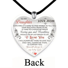 Heart Shaped Crystal Pendant Necklace for Christmas Banquet