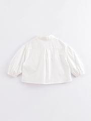 MARC&JANIE Girls Cotton Long Sleeve Shirt Preppy Blouse Top