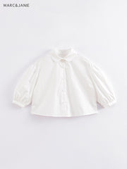 MARC&JANIE Girls Cotton Long Sleeve Shirt Preppy Blouse Top