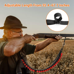 25 Rounds Shell Bandolier 12 20 Gauge Adjustable Ammo Belt