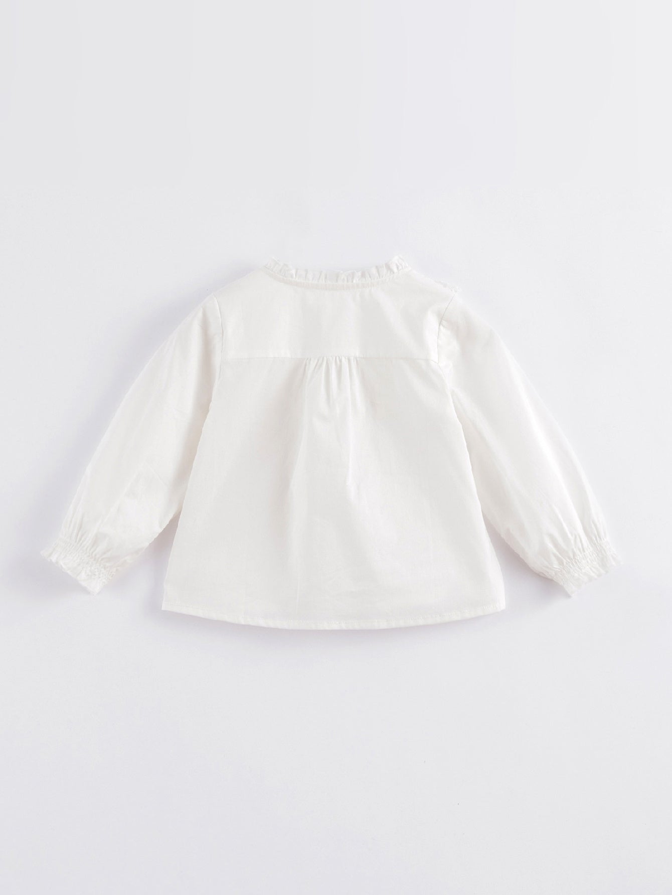 MARC&JANIE Baby Girls Lace Collar Long Sleeve Shirt
