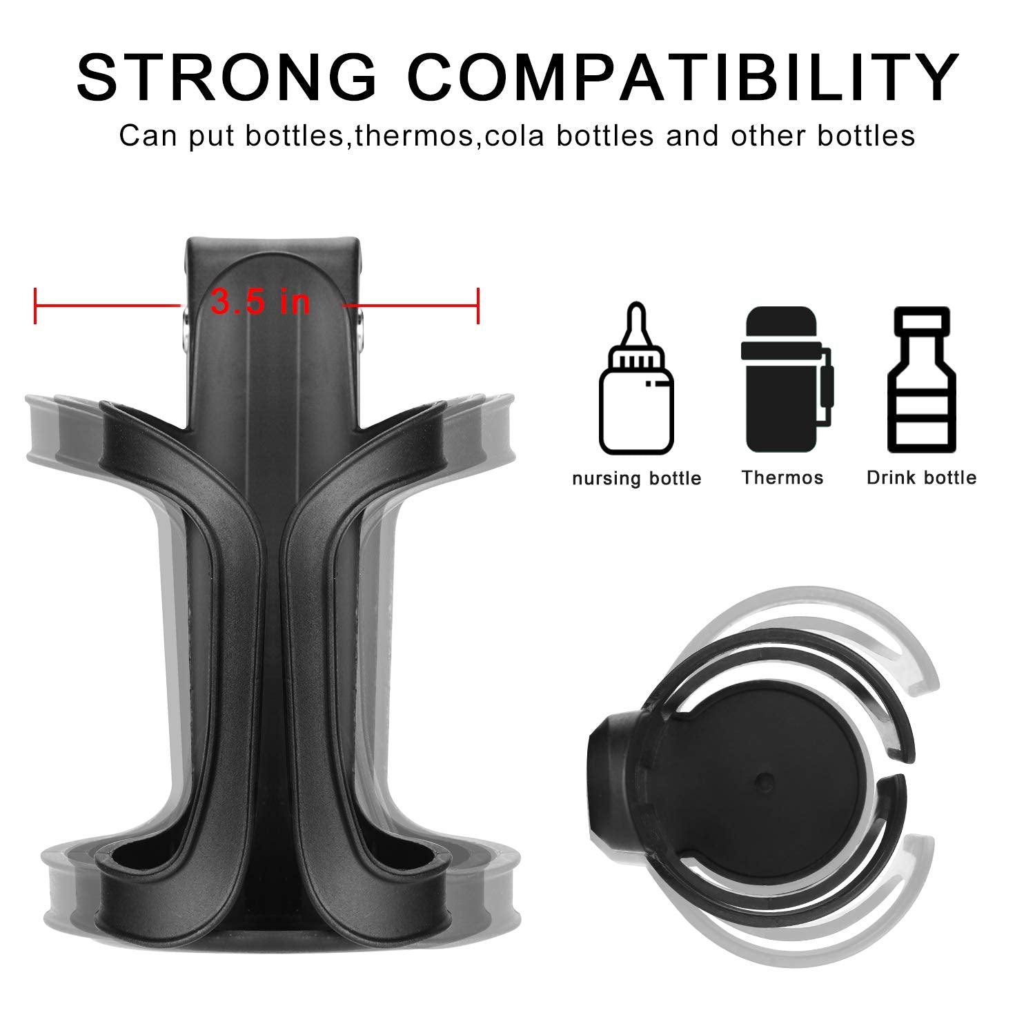 Baby Stroller Cup Holder Rack Bottle Rack Kids Bicycle Cart Stroller Accessories