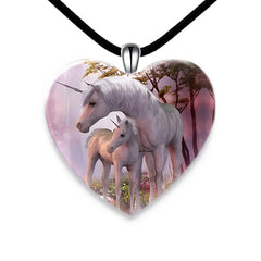 Owl Heart Crystal Pendant Necklace Earring Jewelry Set
