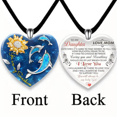 Heart Shaped Whale Necklace Earring Set for Girls