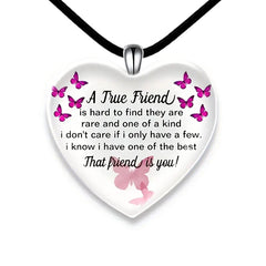 Heart Shaped Crystal Pendant Necklace Earring Set