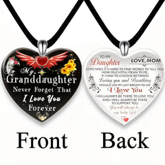 Heart Crystal Pendant Necklace Earring Set Wedding Gift