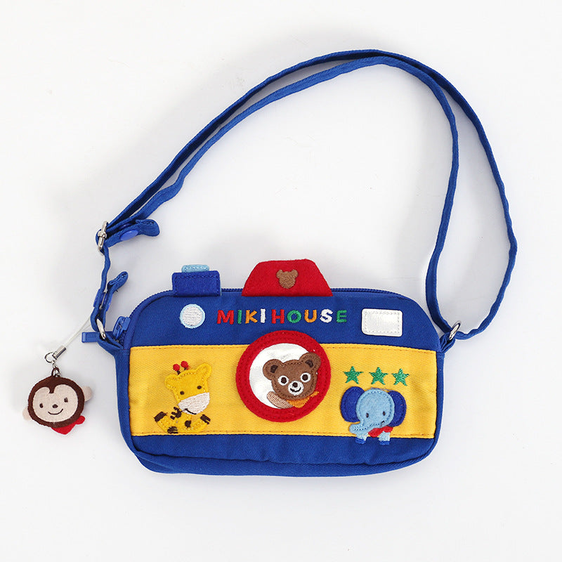Shoulder Bag Cartoon Rabbit Bear Embroidery Crossbody Bag For Kids
