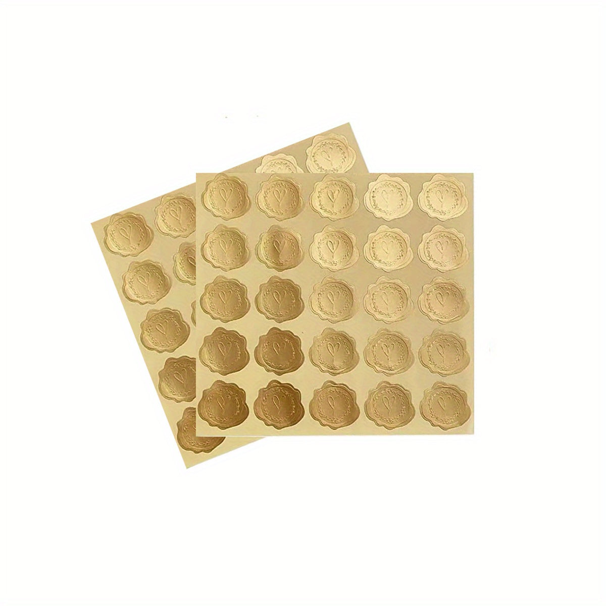 Pack Of 25 Embossed Heart Wax Seals - Envelope Seals for Invitations