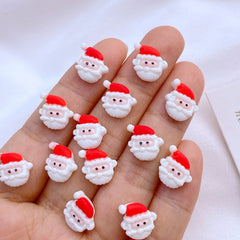 10pcs Christmas Nail Art Charm Flowers 3D DIY Accessories