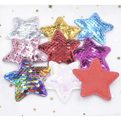 16pcs Glitter Star Patches for Clips and Bands Hair Accessories Decor
