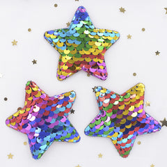 16pcs Glitter Star Patches for Clips and Bands Hair Accessories Decor
