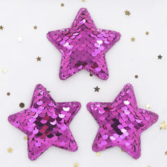 16pcs Glitter Star Patches for Clips and Bands Hair Accessories Decor