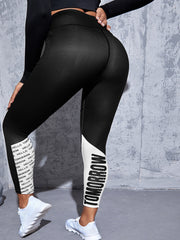 Sports Leggings Wide Waistband High Rise Yoga Pants