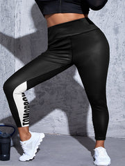 Sports Leggings Wide Waistband High Rise Yoga Pants