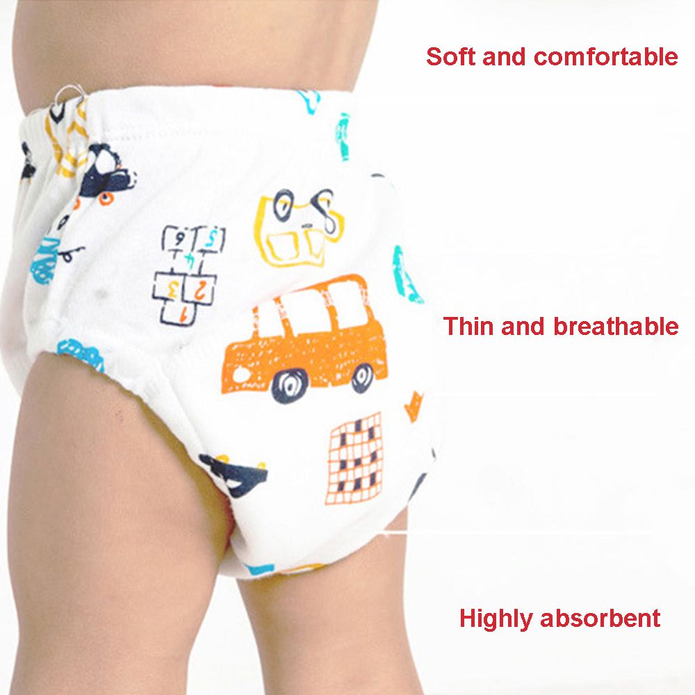 Waterproof Reusable Cotton Diapers Training Shorts Underwear Nappy