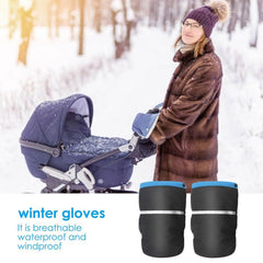 1 Pair Baby Carriage Hand Warmer Winter Extra Thick Pushchair Gloves