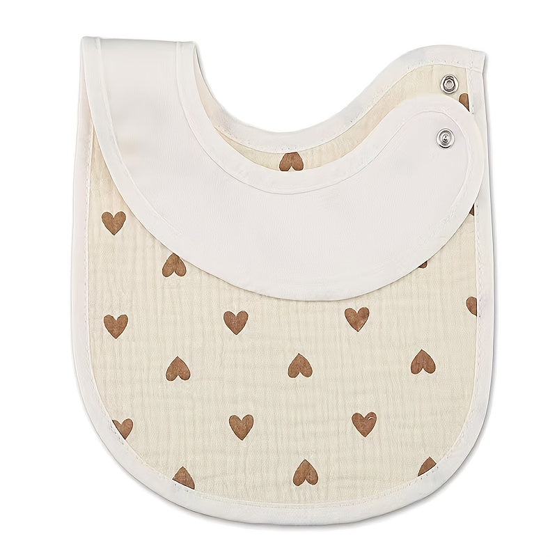 2pcs Newborn Bibs U Shape Burp Cloth Baby Bibs For Toddlers