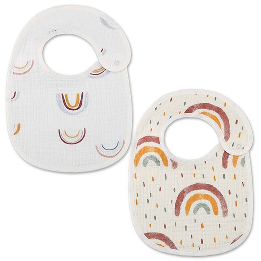 2pcs Newborn Bibs U Shape Burp Cloth Baby Bibs For Toddlers