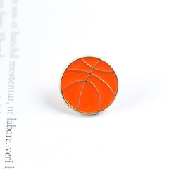 Sports Series Brooch Football Basketball Badminton Pin School Bag Clothes
