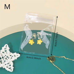 30PCS Plastic PVC Sealing Bag Earring Bracelet Anti Oxidation Packaging