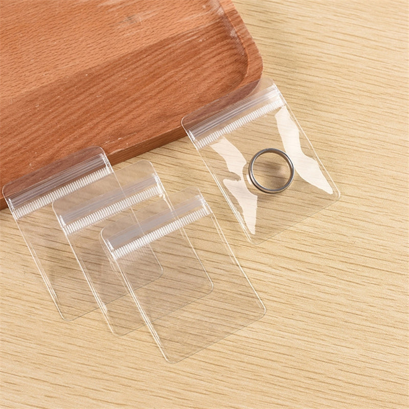 30PCS Plastic PVC Sealing Bag Earring Bracelet Anti Oxidation Packaging