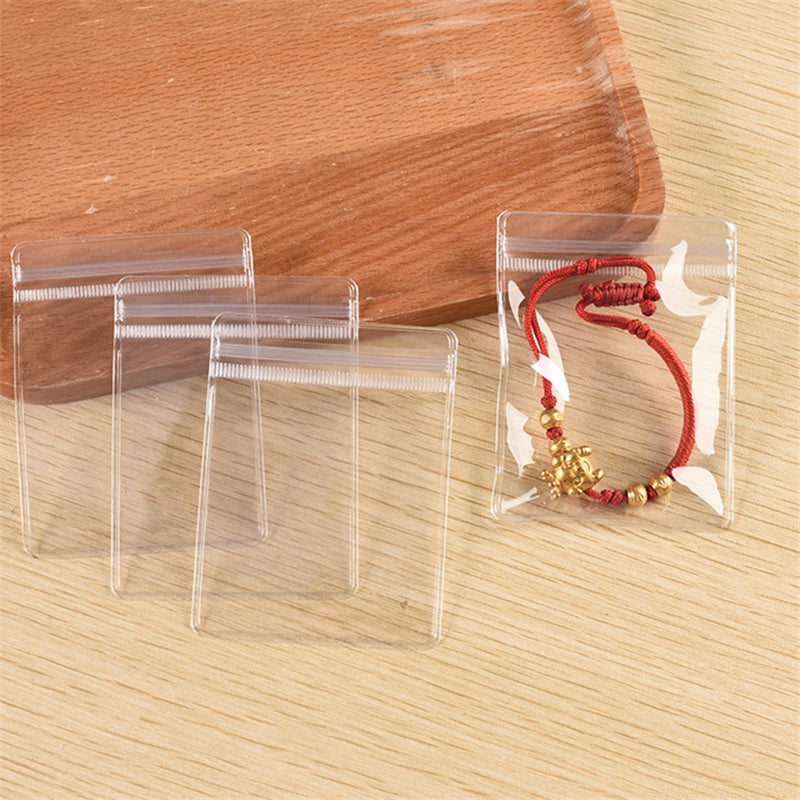 30PCS Plastic PVC Sealing Bag Earring Bracelet Anti Oxidation Packaging