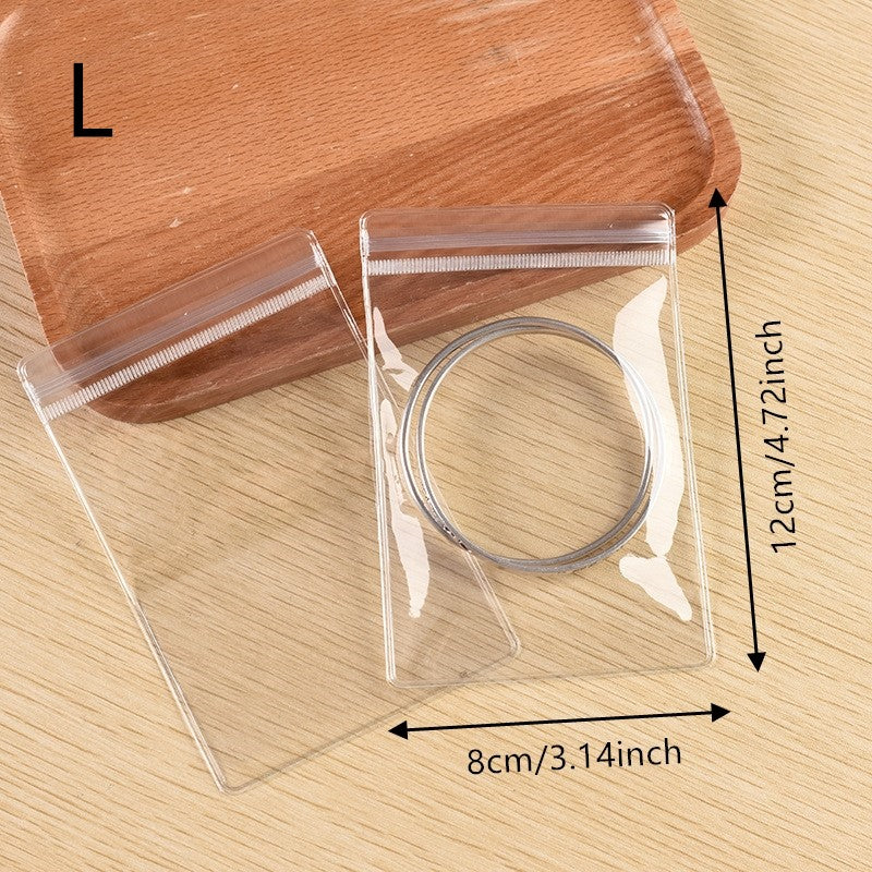 30PCS Plastic PVC Sealing Bag Earring Bracelet Anti Oxidation Packaging