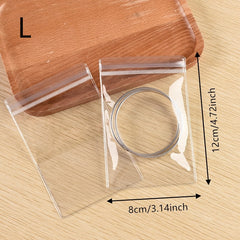 30PCS Plastic PVC Sealing Bag Earring Bracelet Anti Oxidation Packaging