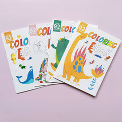 12pgs 2 Stickers Coloring Book Kids Teens
