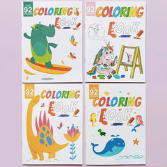 12pgs 2 Stickers Coloring Book Kids Teens