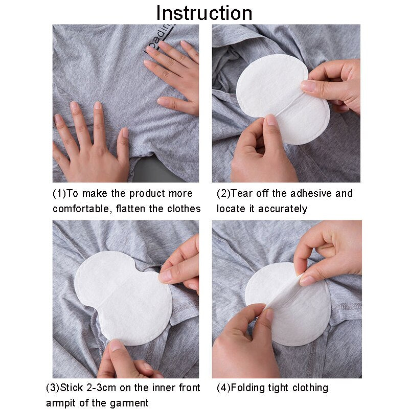 10pcs Underarm Sweat Absorbent Patches Disposable - Anti Sweat Patch