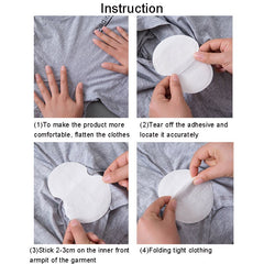 10pcs Underarm Sweat Absorbent Patches Disposable - Anti Sweat Patch