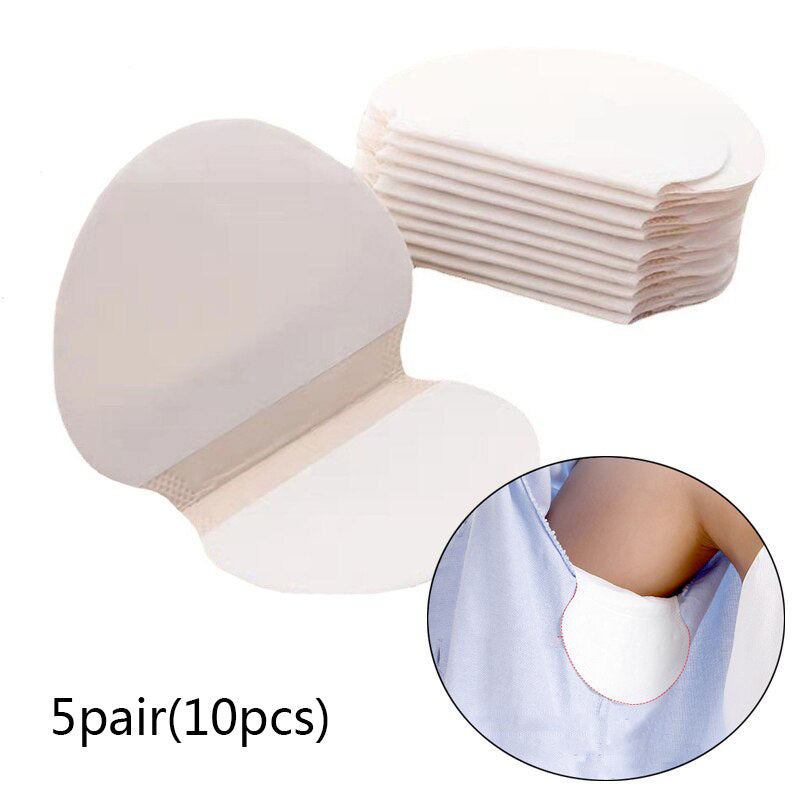 10pcs Underarm Sweat Absorbent Patches Disposable - Anti Sweat Patch