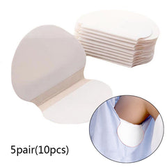10pcs Underarm Sweat Absorbent Patches Disposable - Anti Sweat Patch