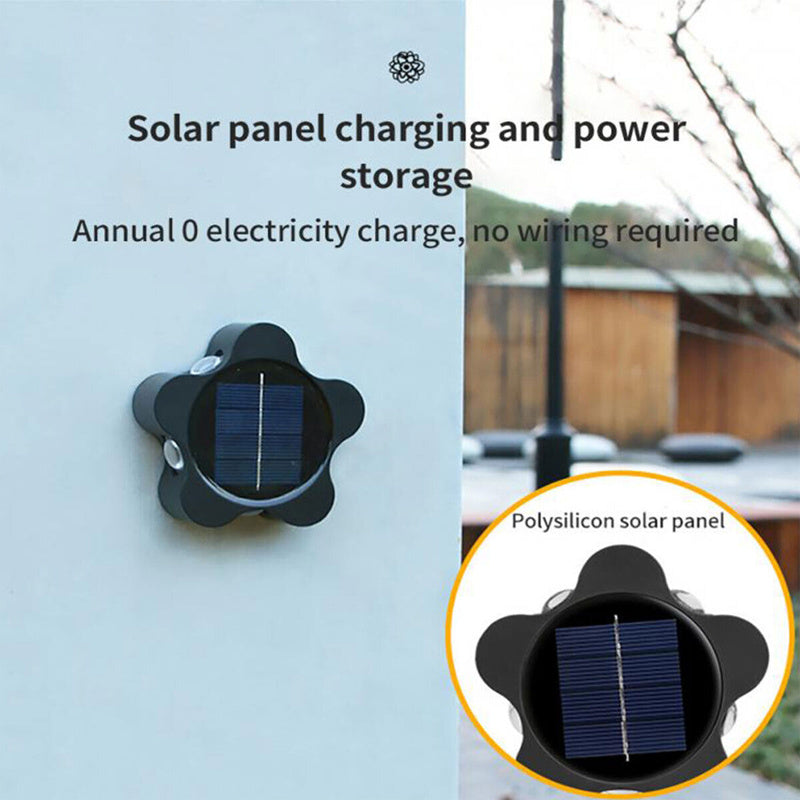 PRVDV Outdoor Wall Light Solar Fence Lamp Waterproof