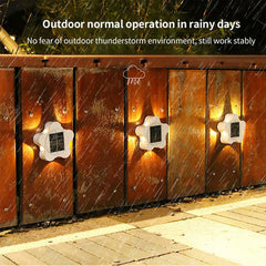 PRVDV Outdoor Wall Light Solar Fence Lamp Waterproof