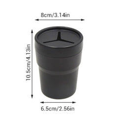 2pcs Car Trash Can With Lid Mini Auto Garbage Can Leakproof Vehicle Trash Bin