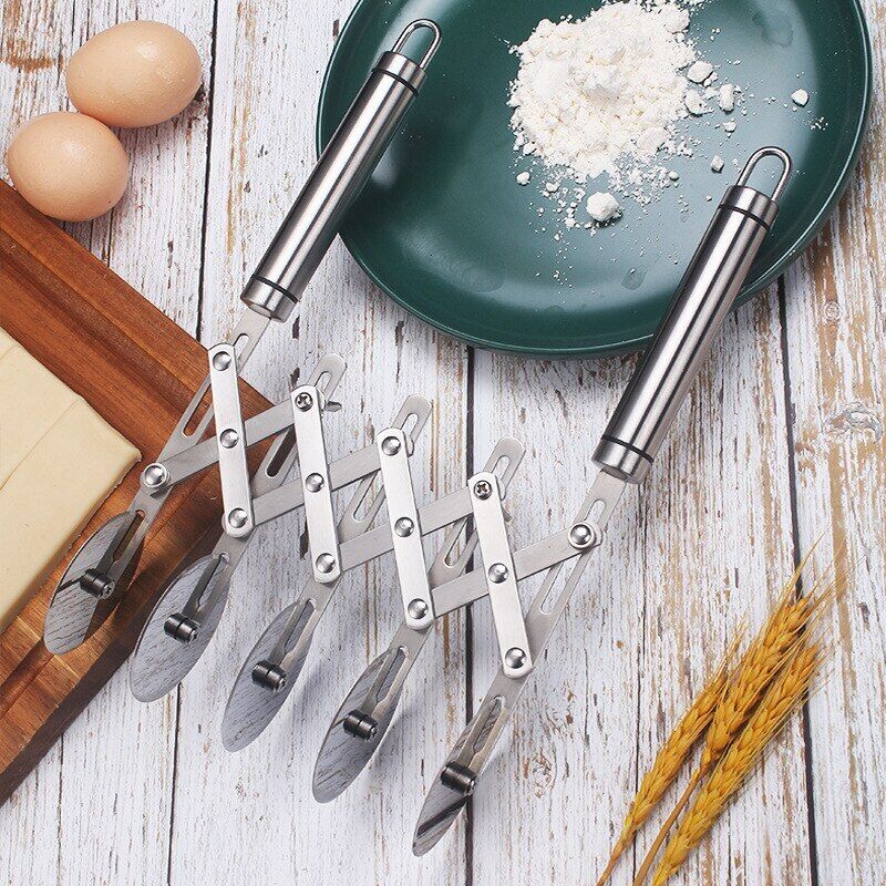 Pastry Cutter With Handle - Multipurpose Rolling Pizza Dough Divider