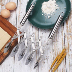 Pastry Cutter With Handle - Multipurpose Rolling Pizza Dough Divider