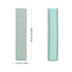 2pcs Leather Pen Holder For Planner - Adjustable Elastic Band Pen Pouch