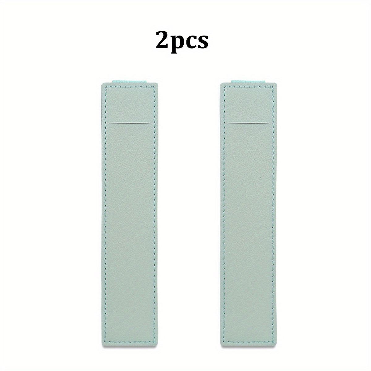 2pcs Leather Pen Holder For Planner - Adjustable Elastic Band Pen Pouch
