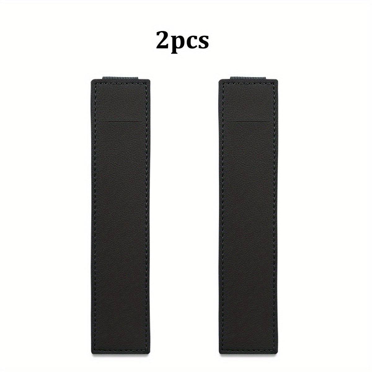 2pcs Leather Pen Holder For Planner - Adjustable Elastic Band Pen Pouch