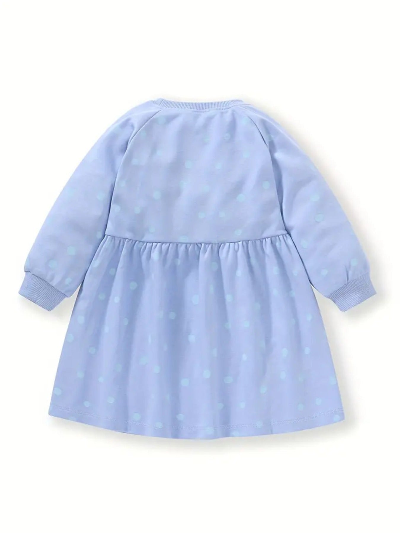 Sweet Bee Embroidered Toddler Girl's Long Sleeve Cartoon Dress