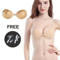 Invisible Push Up Silicone Bra Women's Lingerie