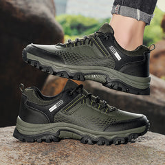 Men's Lace-Up Hiking Shoes Anti-Skid Camping Trekking